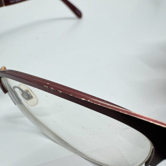 Kate Spade Valary Women Eyeglasses Frames Red Gold USED H9761 - Picture 7 of 8